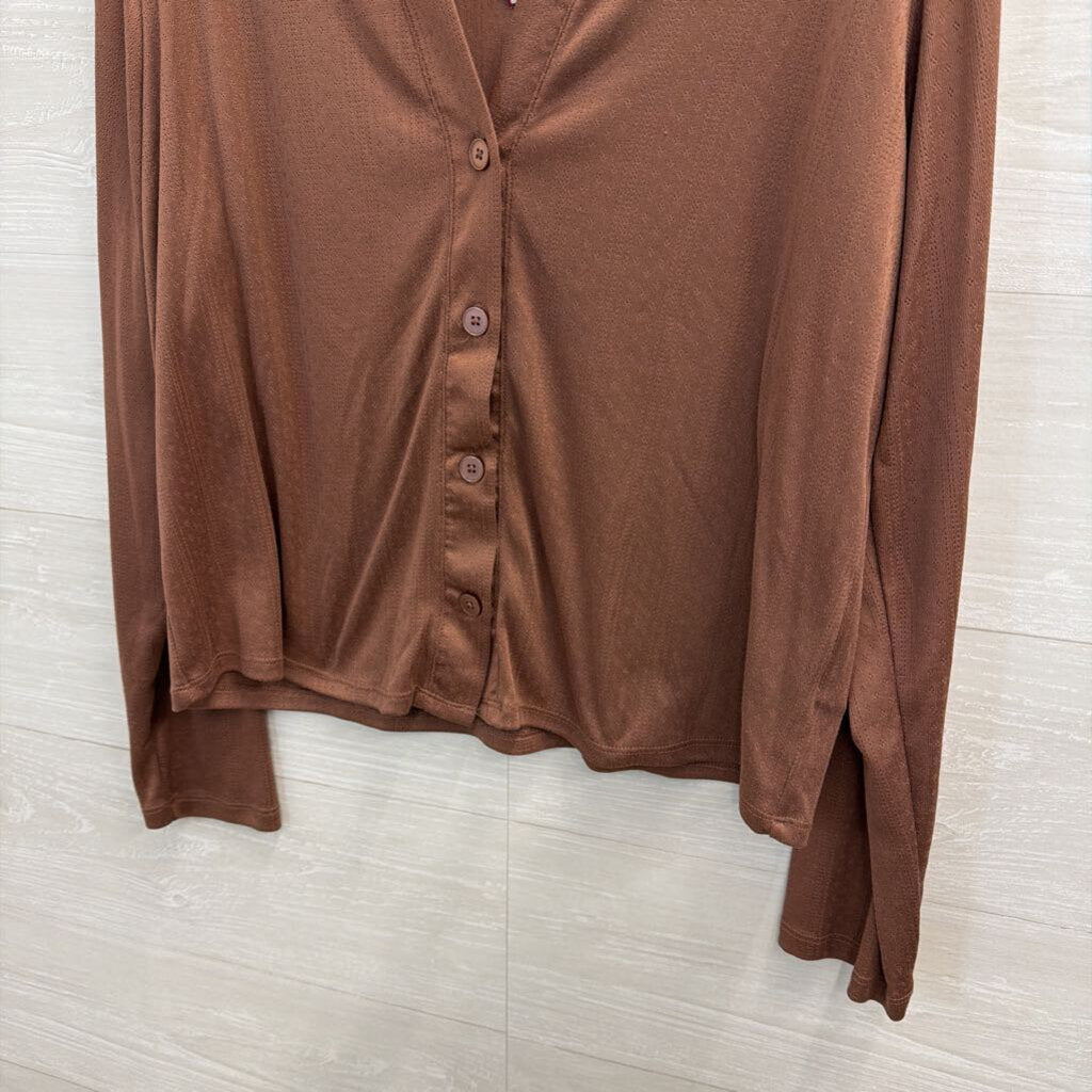 Splendid Brown Lightweight Cardigan Large
