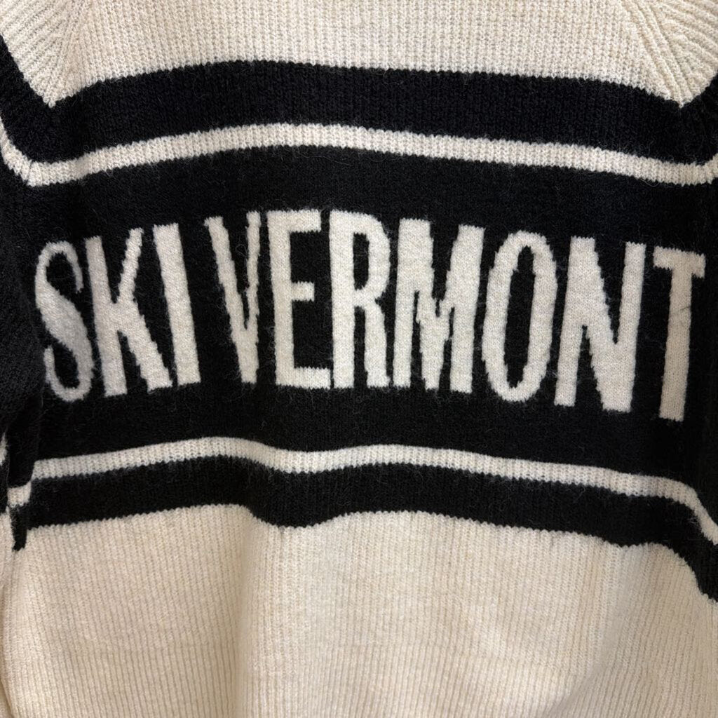Ski Vermont Cream/Black Sweater Medium
