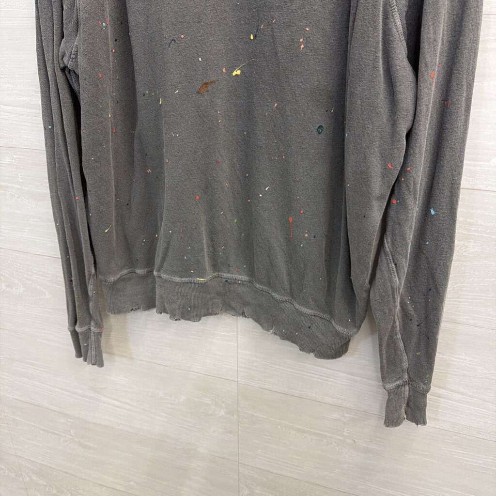 The Great Gray Paint-Splattered Crewneck Sweatshirt 1