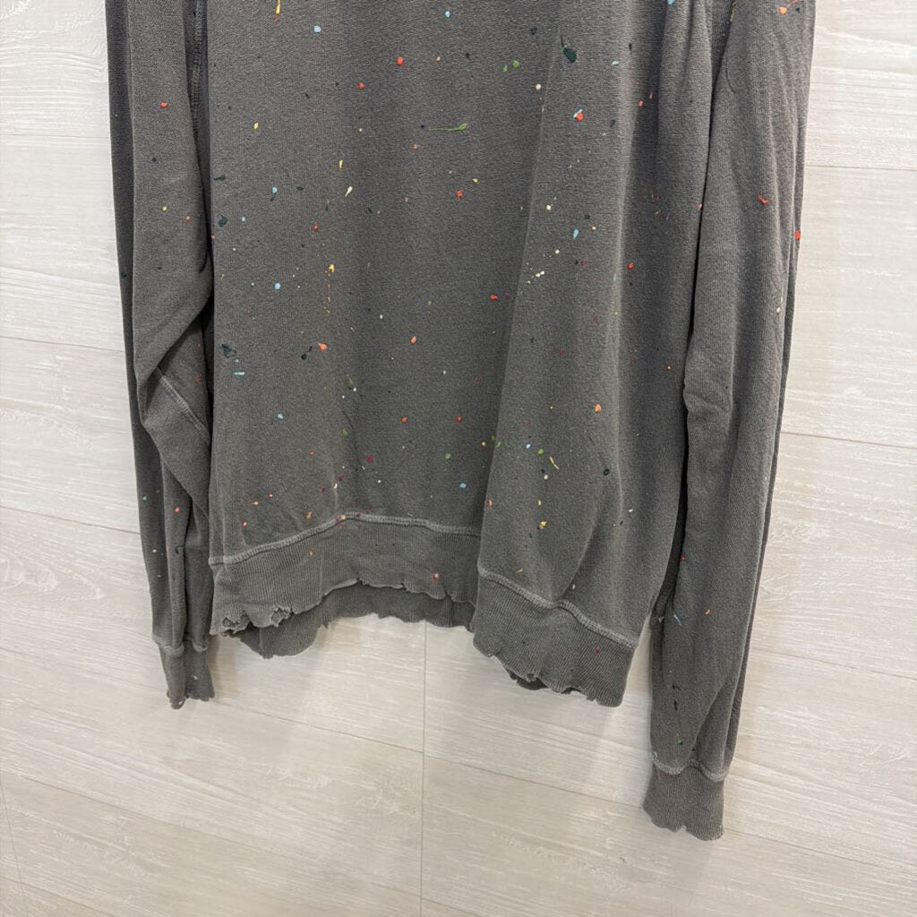The Great Gray Paint-Splattered Crewneck Sweatshirt 1