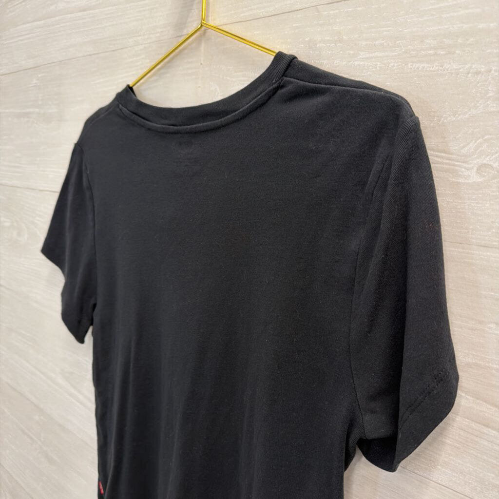 Black Levi's Logo Cropped Tee Extra Large