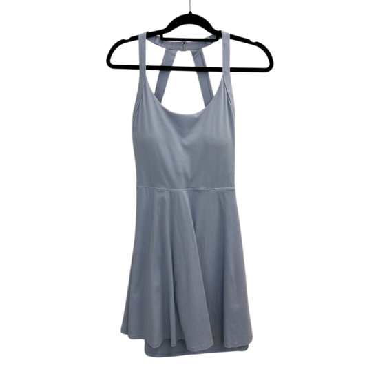 Light Blue Scoop Neck Athletic Dress Large