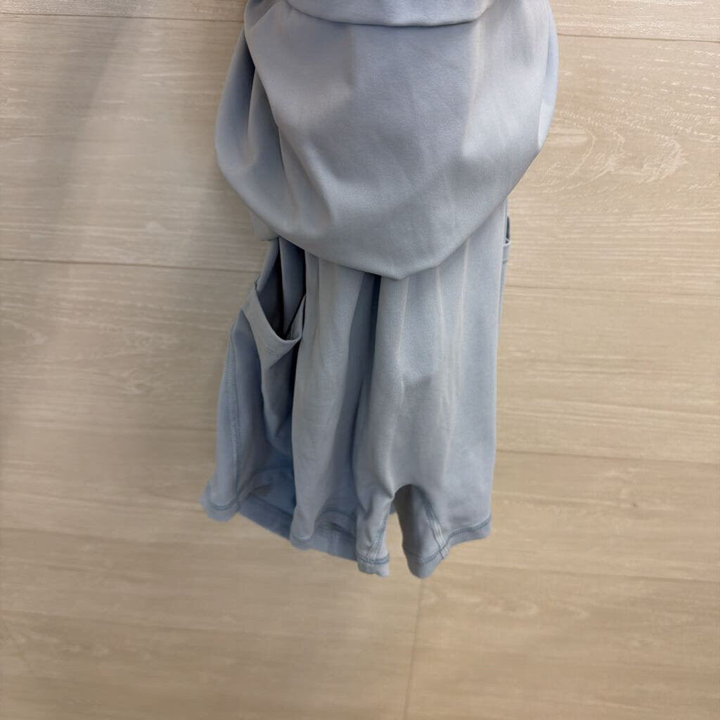 Light Blue Scoop Neck Athletic Dress Large