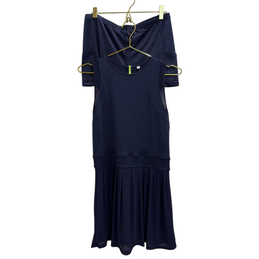Navy Athletic Dress with Shorts Large