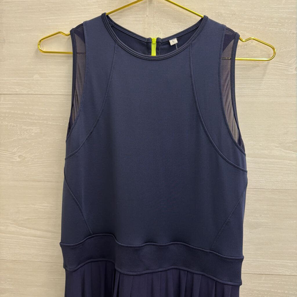 Navy Athletic Dress with Shorts Large