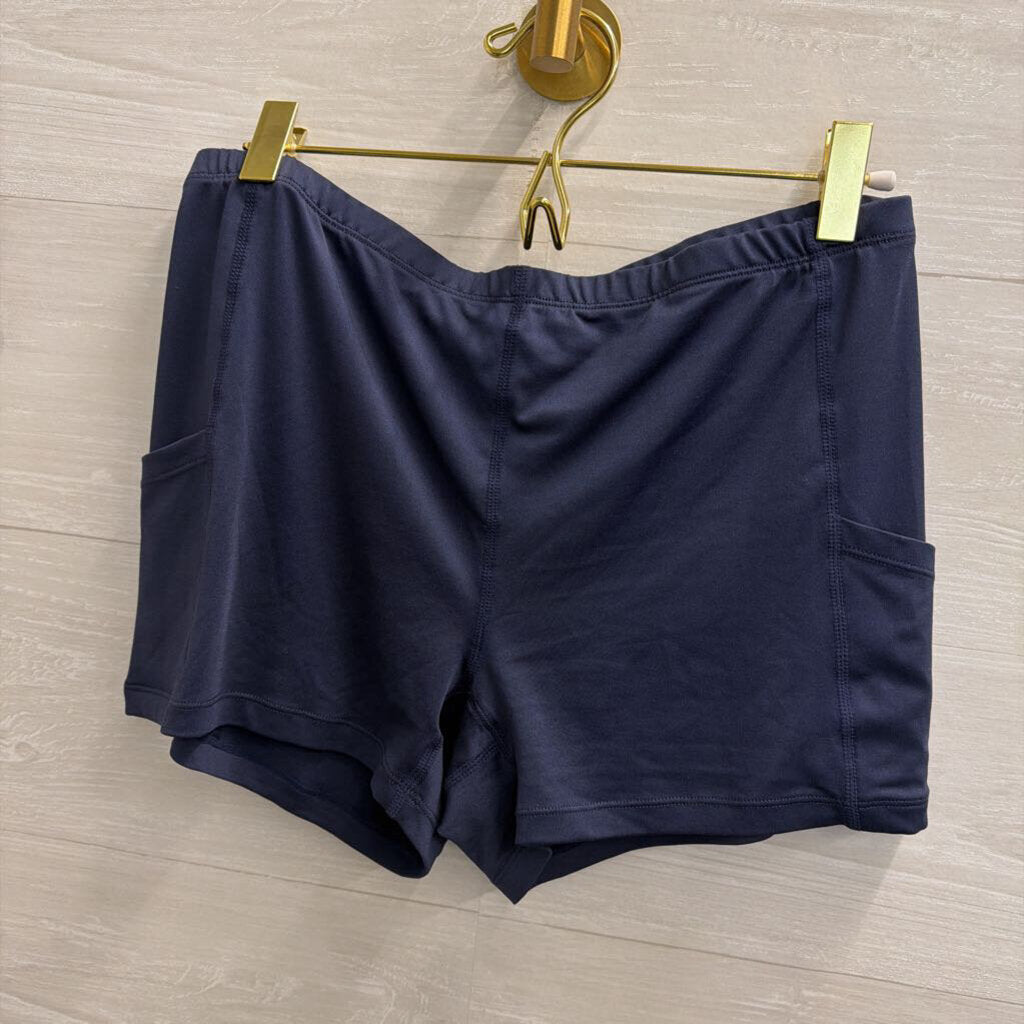 Navy Athletic Dress with Shorts Large