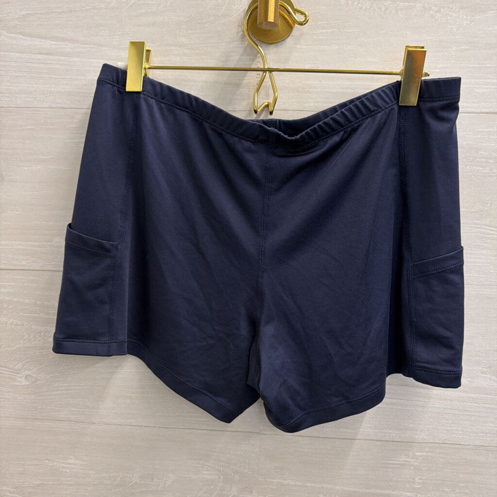 Navy Athletic Dress with Shorts Large