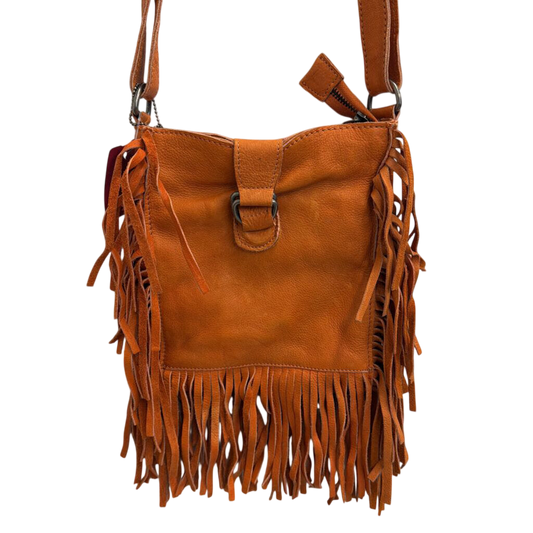 Burnt Orange Fringe Crossbody