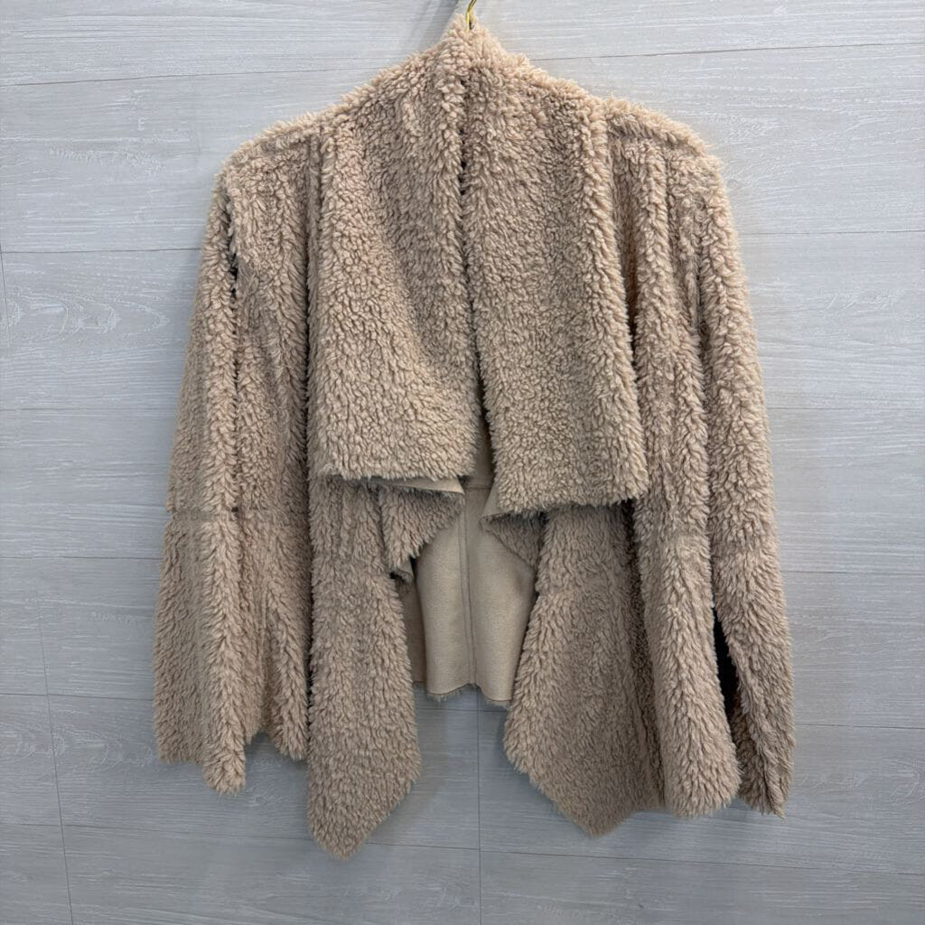 Cream Sherpa Reversible Jacket Medium