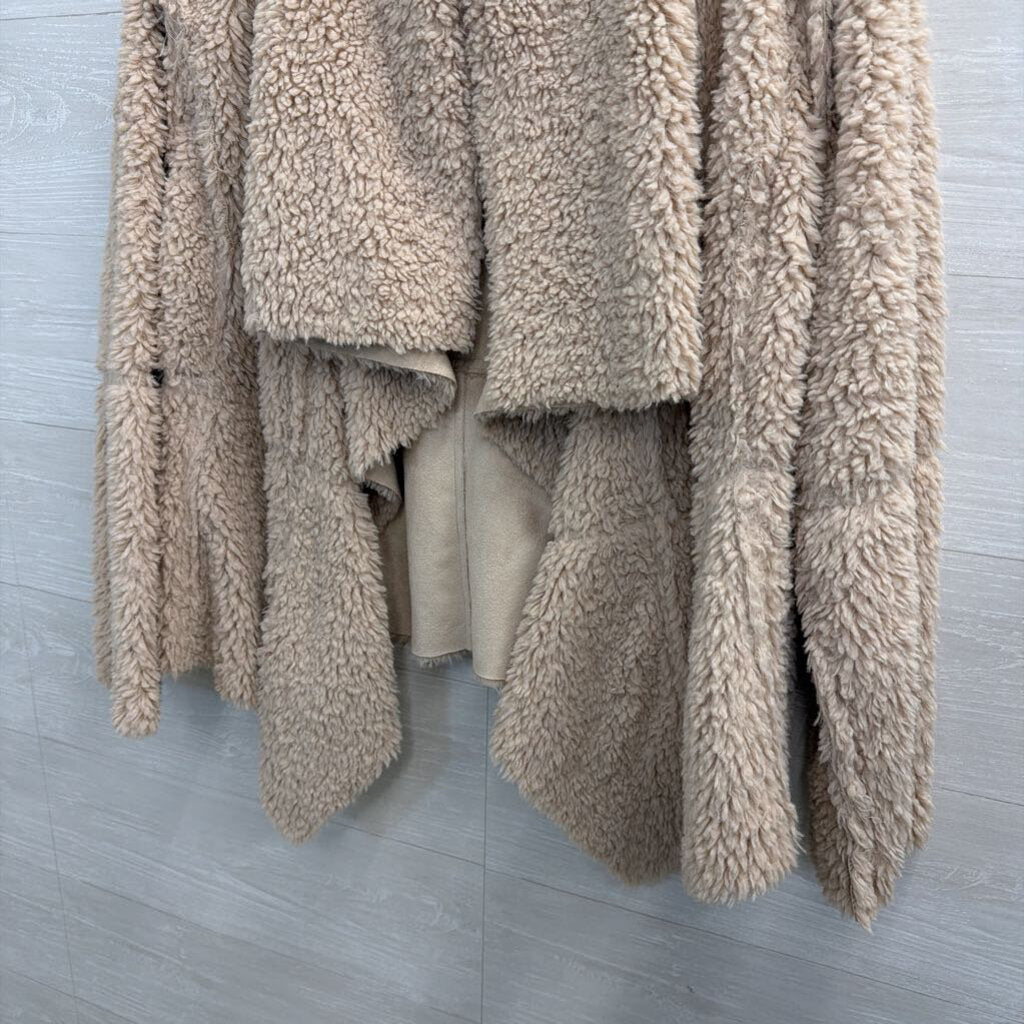 Cream Sherpa Reversible Jacket Medium
