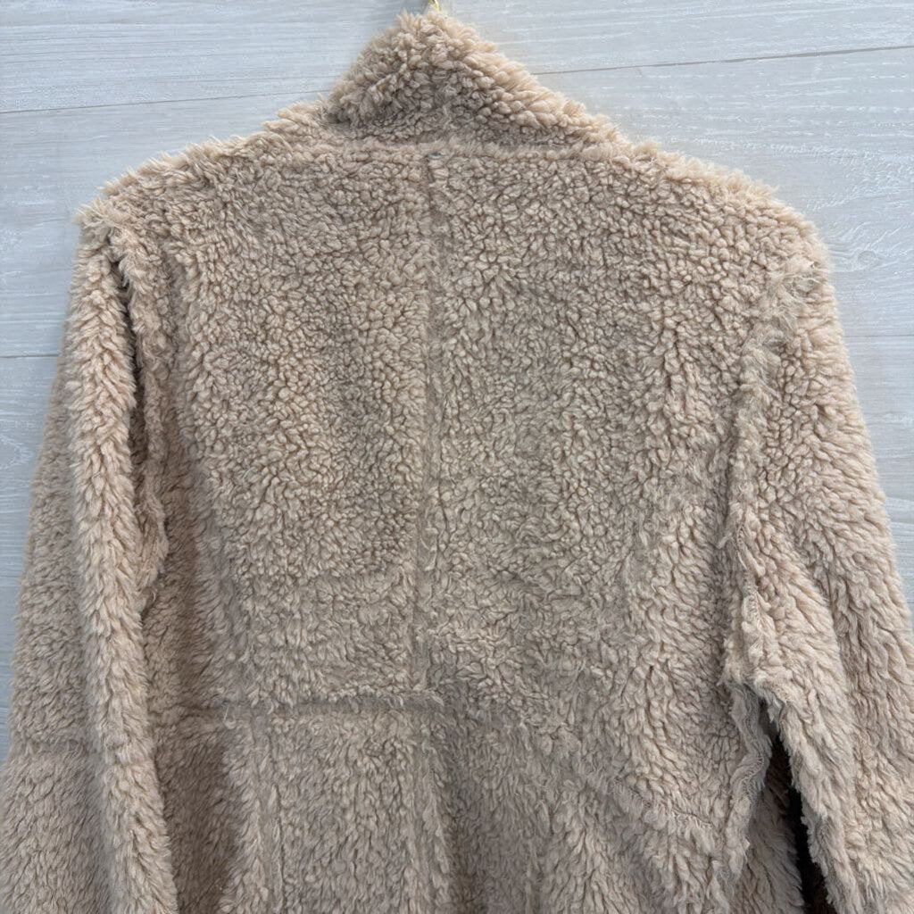 Cream Sherpa Reversible Jacket Medium