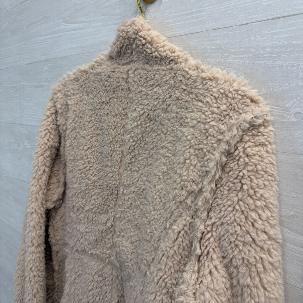 Cream Sherpa Reversible Jacket Medium
