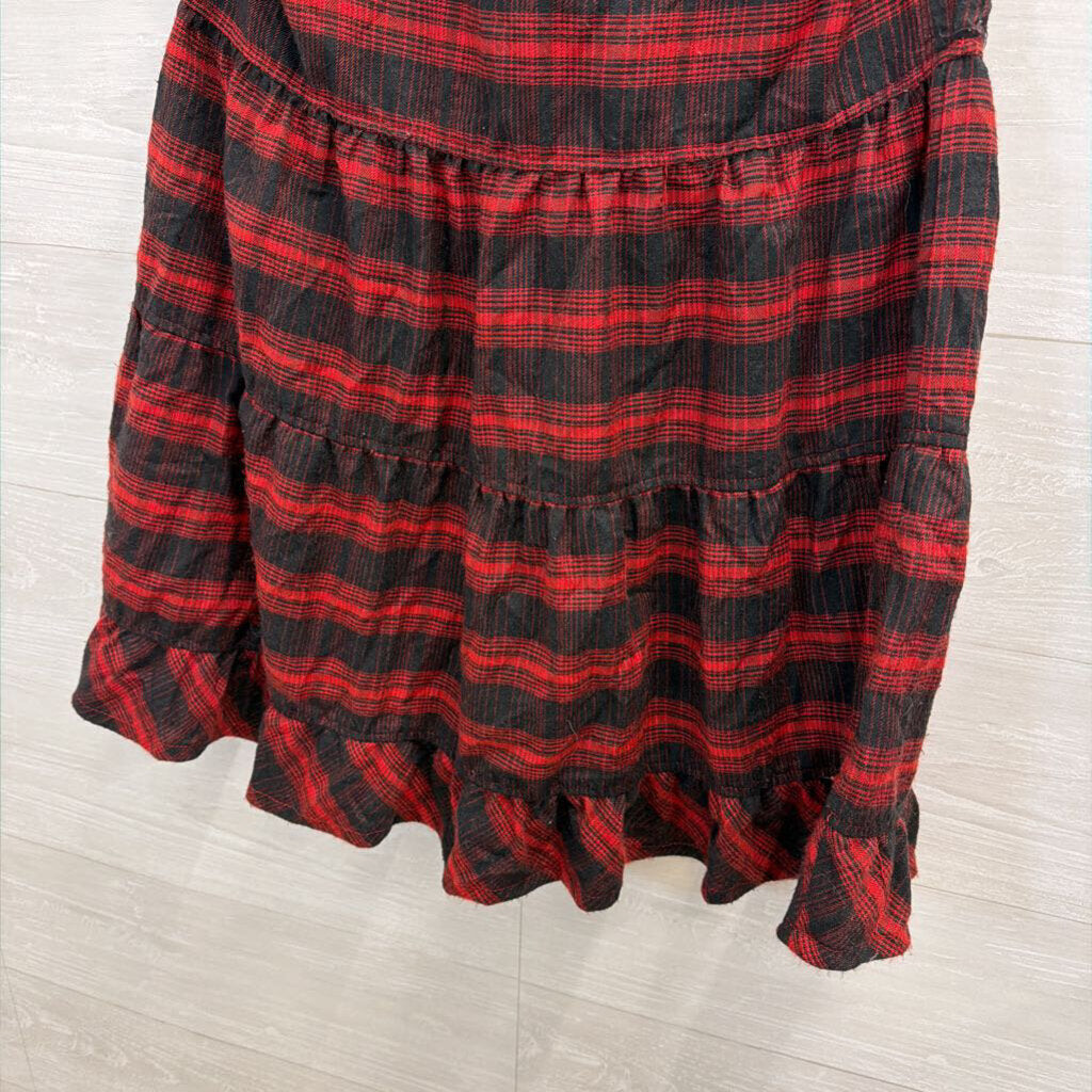 Red/Black Plaid Dress Large