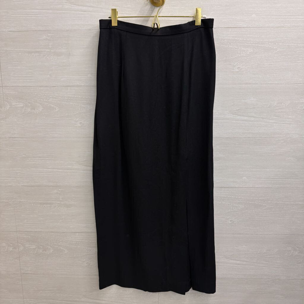 Black Maxi Skirt with Slit 12