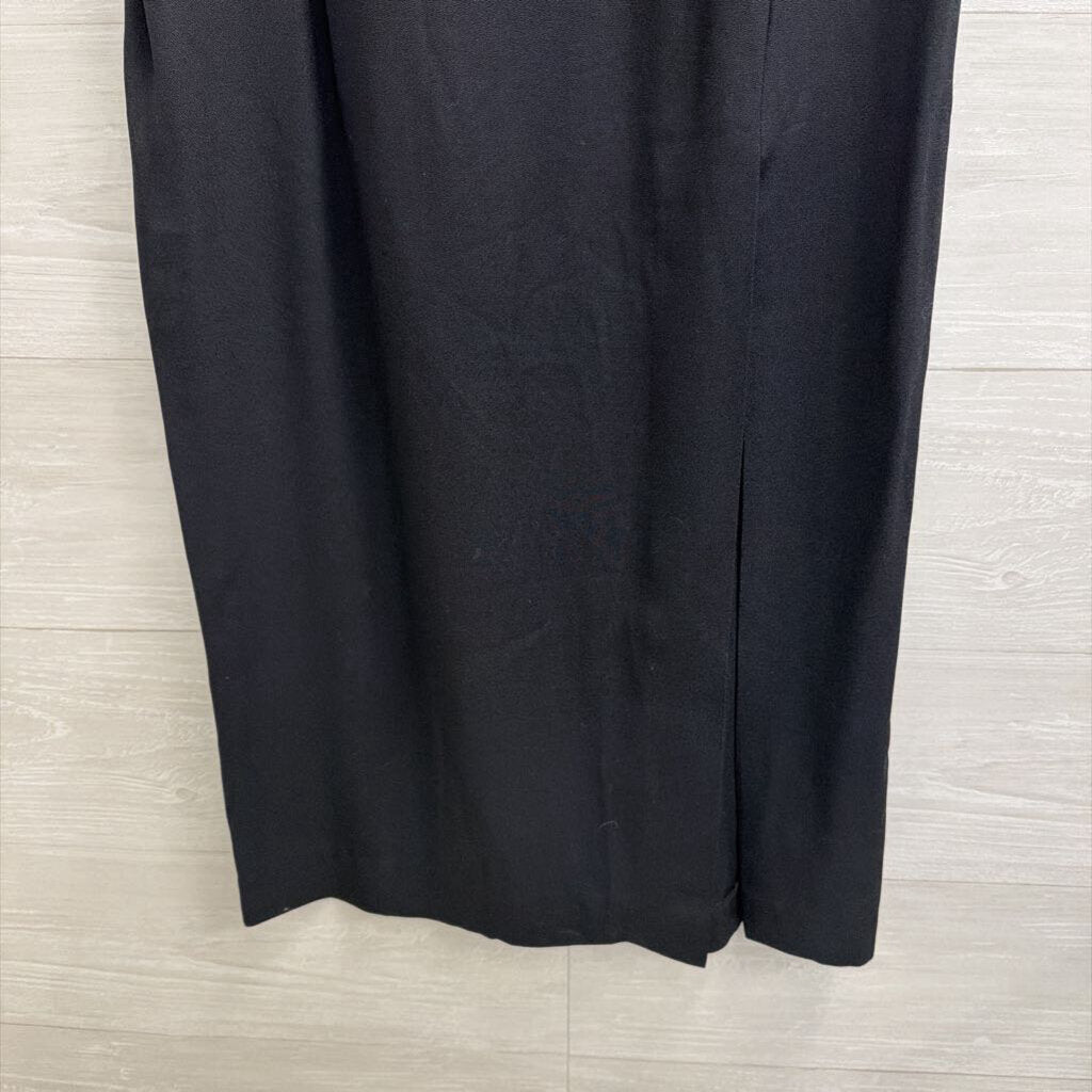Black Maxi Skirt with Slit 12