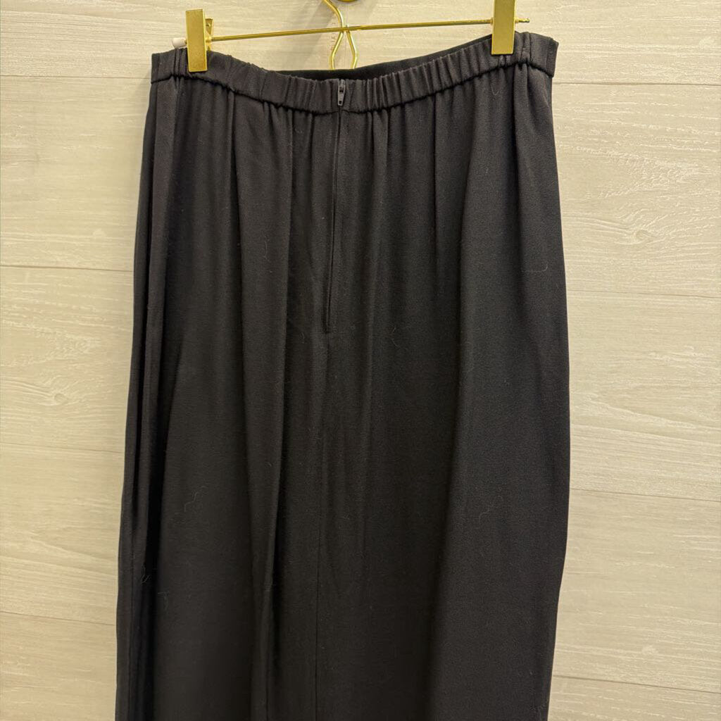 Black Maxi Skirt with Slit 12
