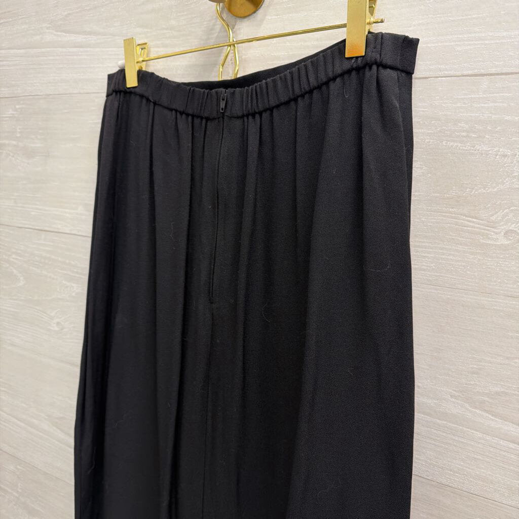 Black Maxi Skirt with Slit 12