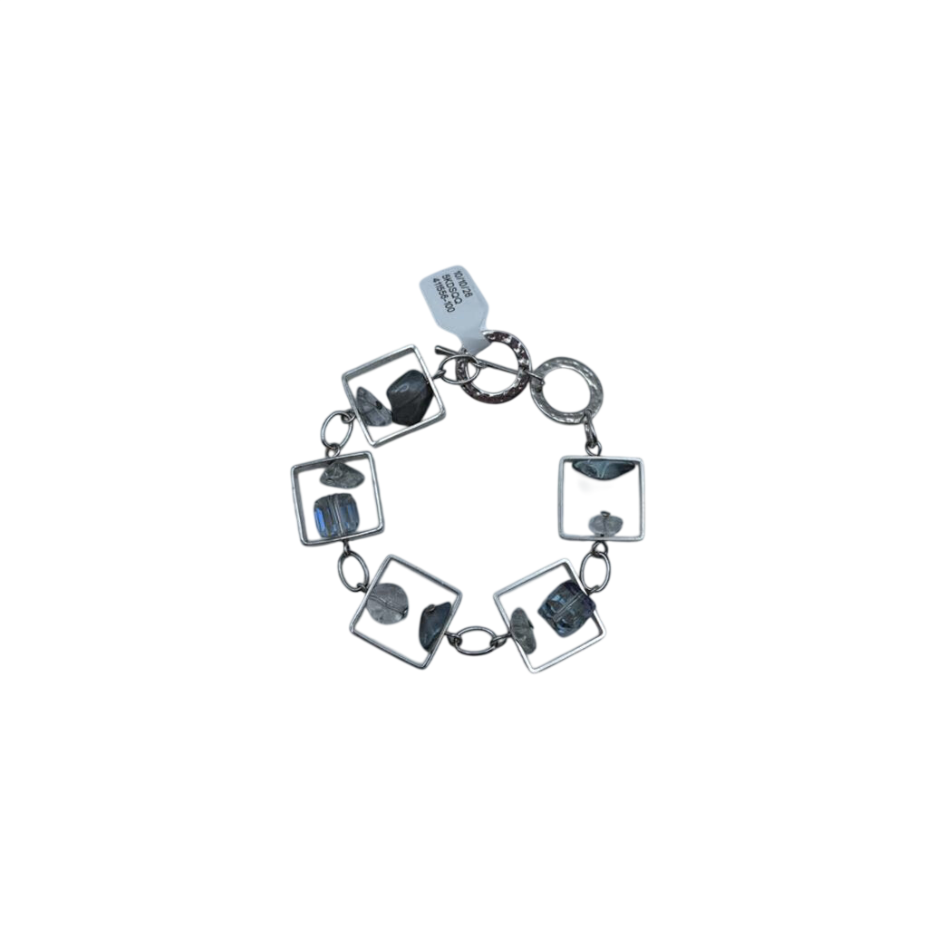 Silver Square Chain Bracelet