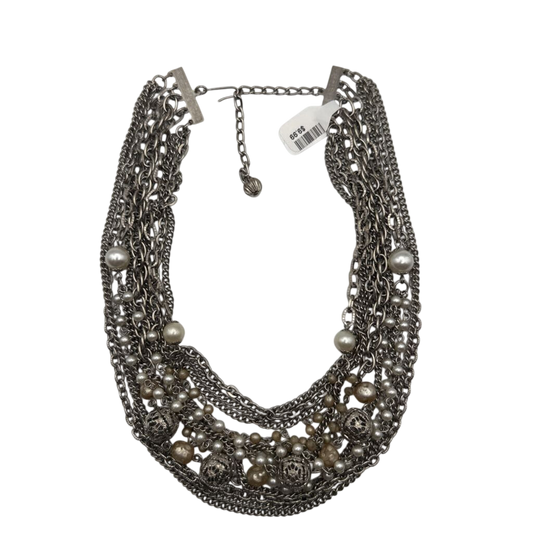Silver Layered Chain Necklace