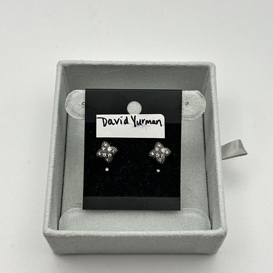 David Yurman Midnight Melange Diamond Quatrefoil Studs
