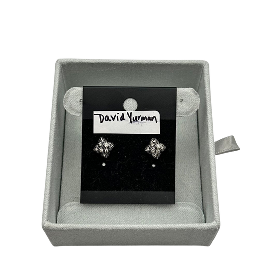 David Yurman Midnight Melange Diamond Quatrefoil Studs