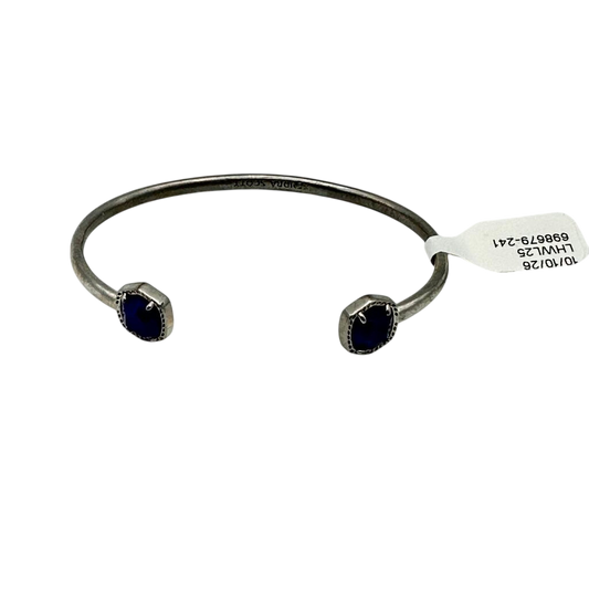 Kendra Scott Silver Tone Cuff with Blue Stone