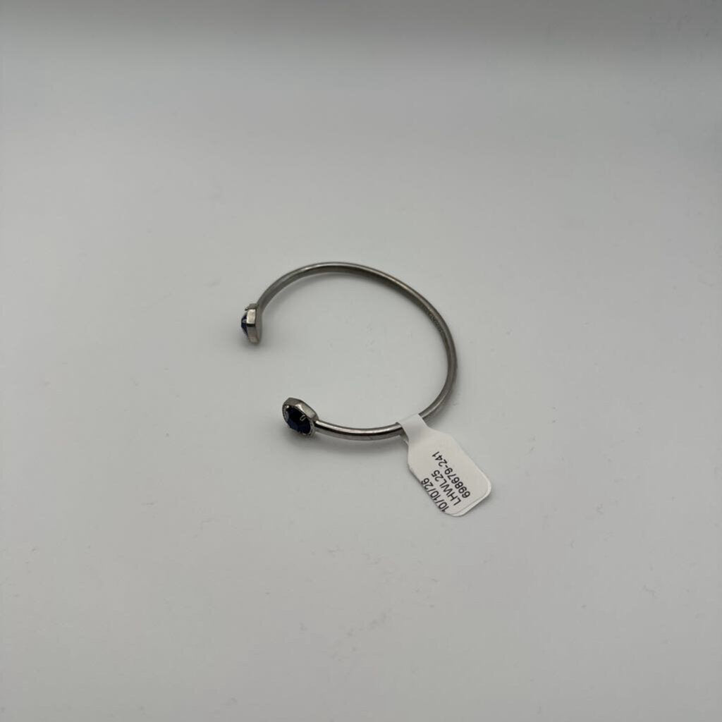 Kendra Scott Silver Tone Cuff with Blue Stone