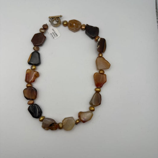 Bronze Stone Chocker Necklace