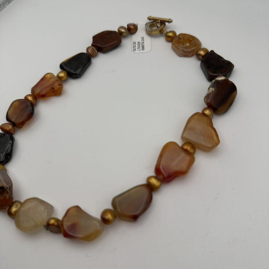 Bronze Stone Chocker Necklace