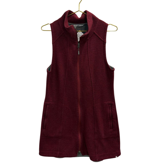 Toad and Co Burgundy Long Vest Medium