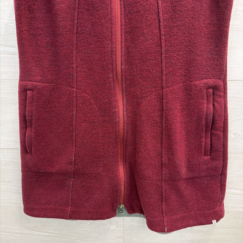 Toad and Co Burgundy Long Vest Medium