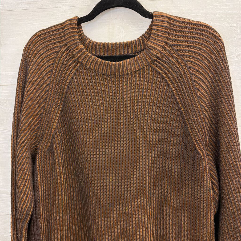 Black/Brown Wide Arm Sweater Extra Large