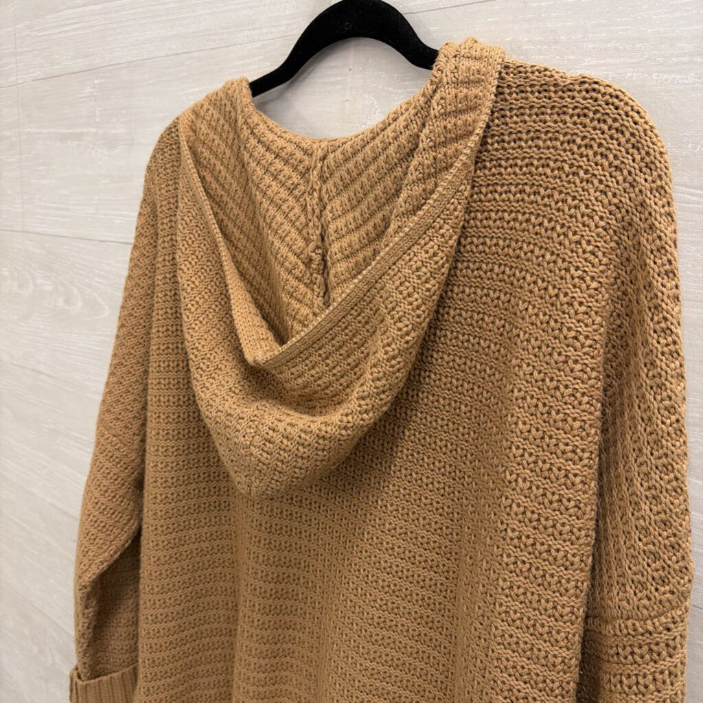 Light Brown Hooded Sweater Large