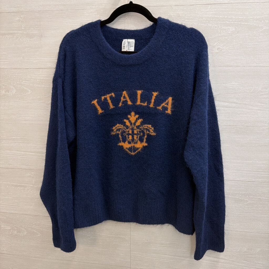 Italia Navy Sweater Large