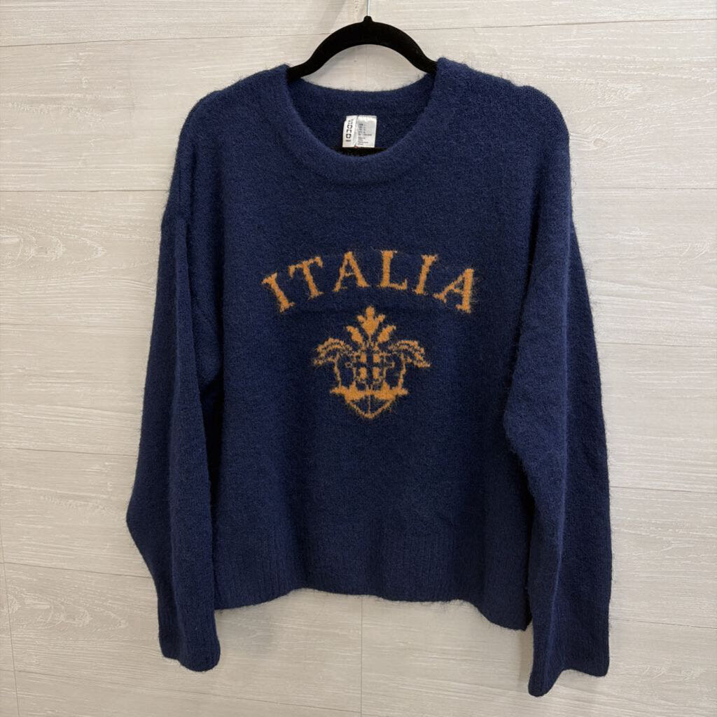 Italia Navy Sweater Large