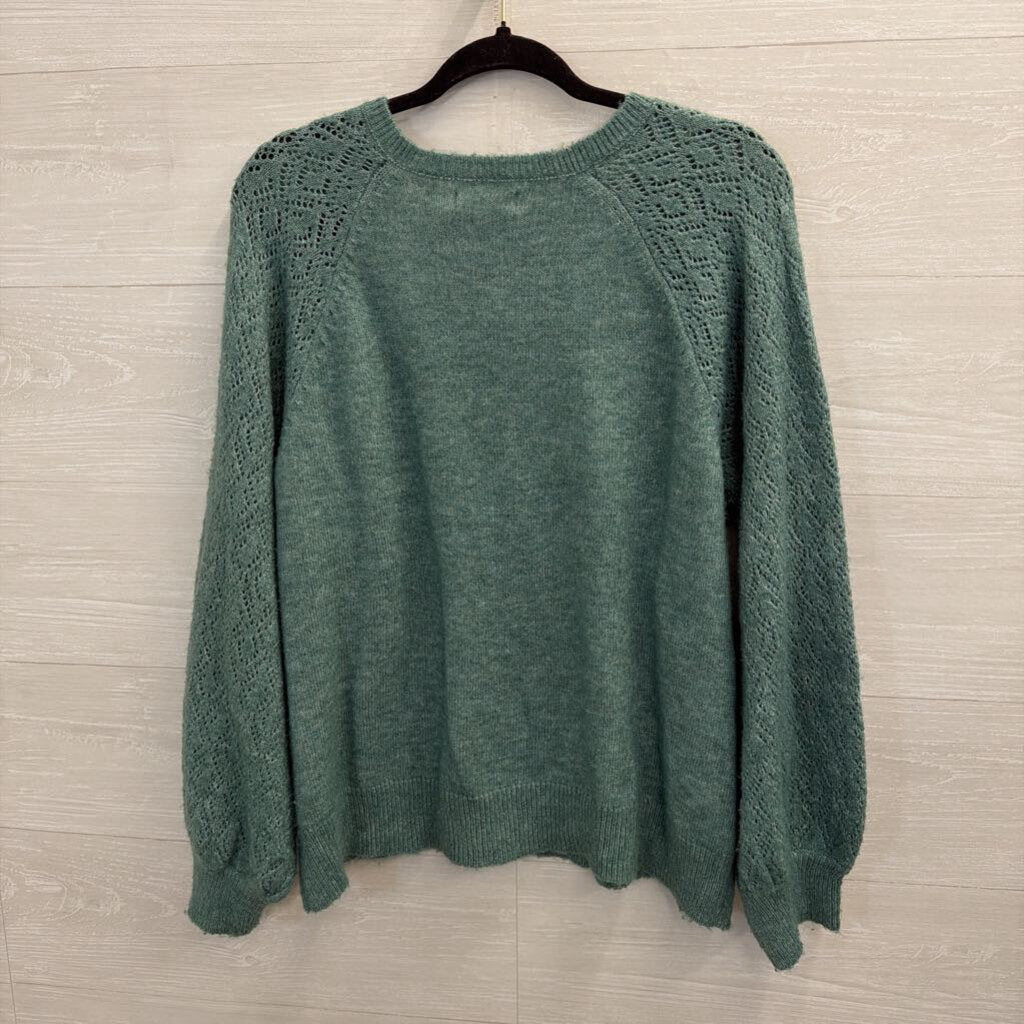 Green Henley Sweater Extra Extra Large