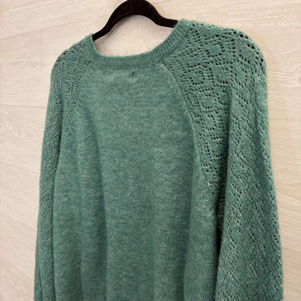 Green Henley Sweater Extra Extra Large