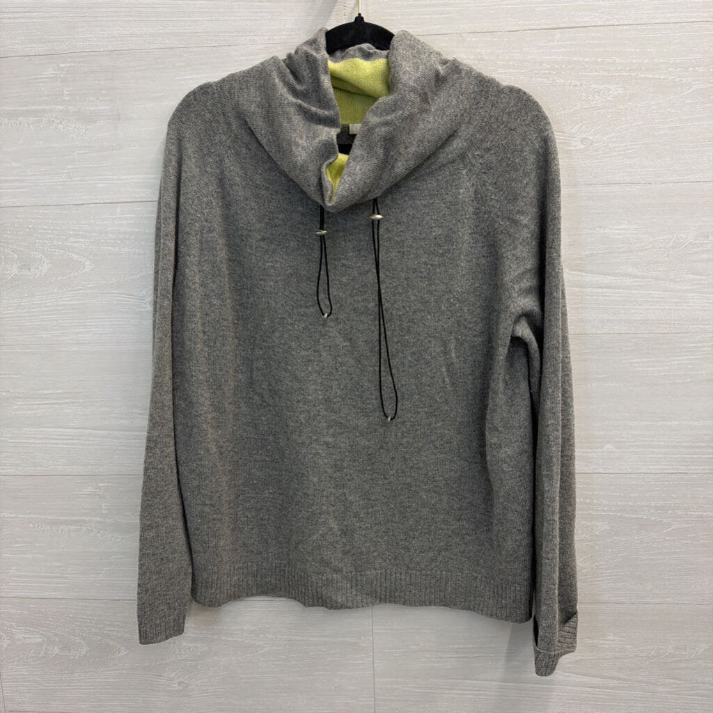 Lisa Todd Grey/Lime Sweater Large