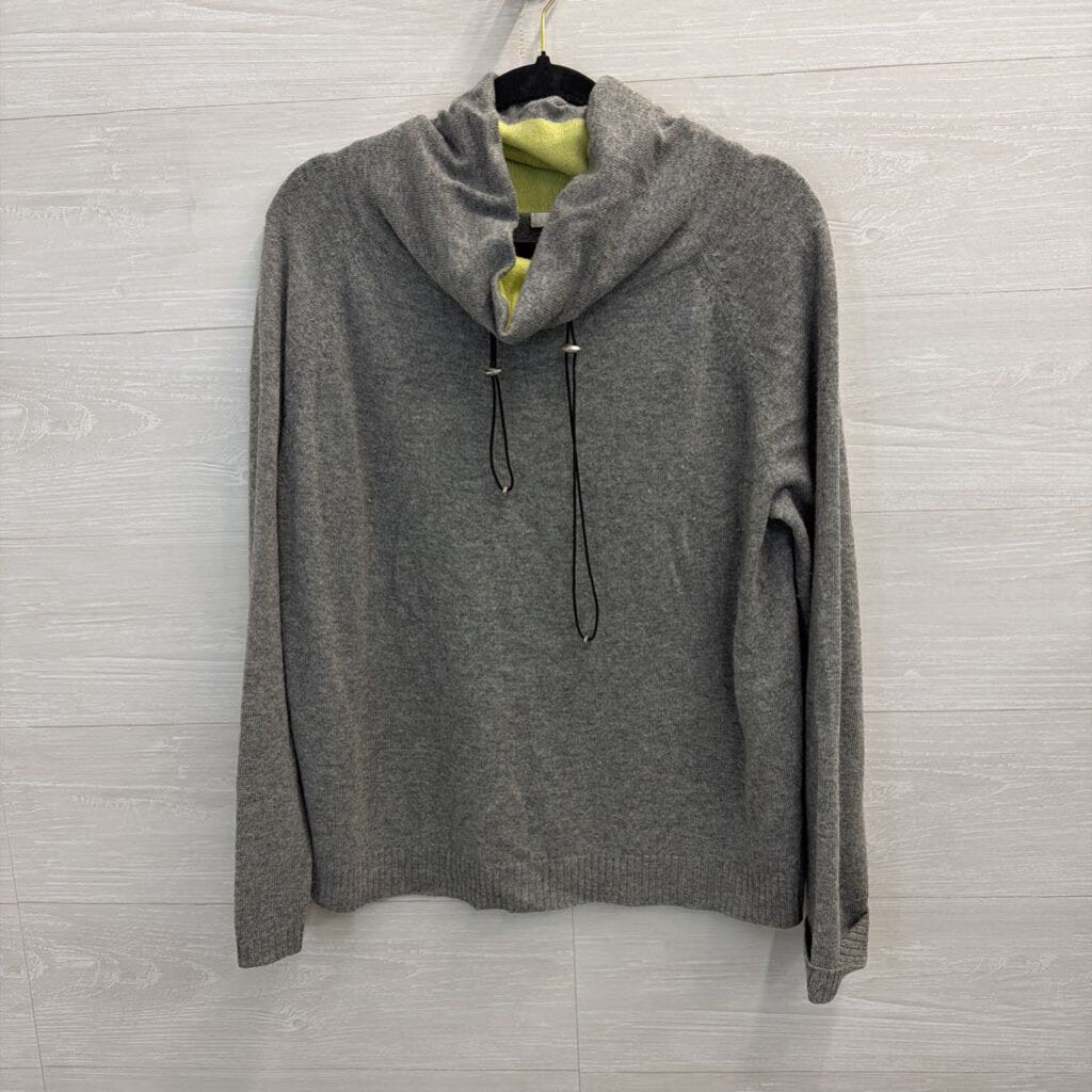 Lisa Todd Grey/Lime Sweater Large