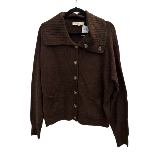 Chocolate Brown Cardigan Sweater Small