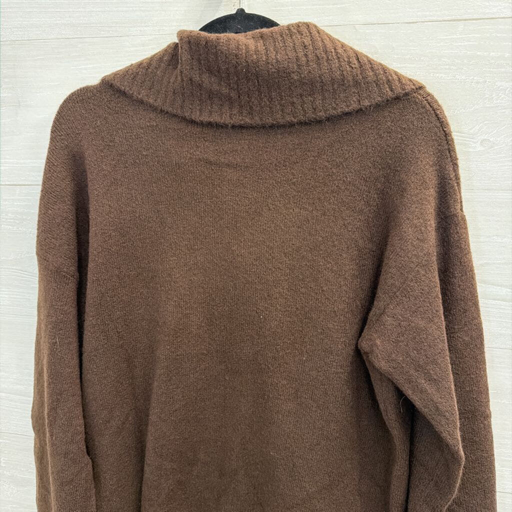 Chocolate Brown Cardigan Sweater Small