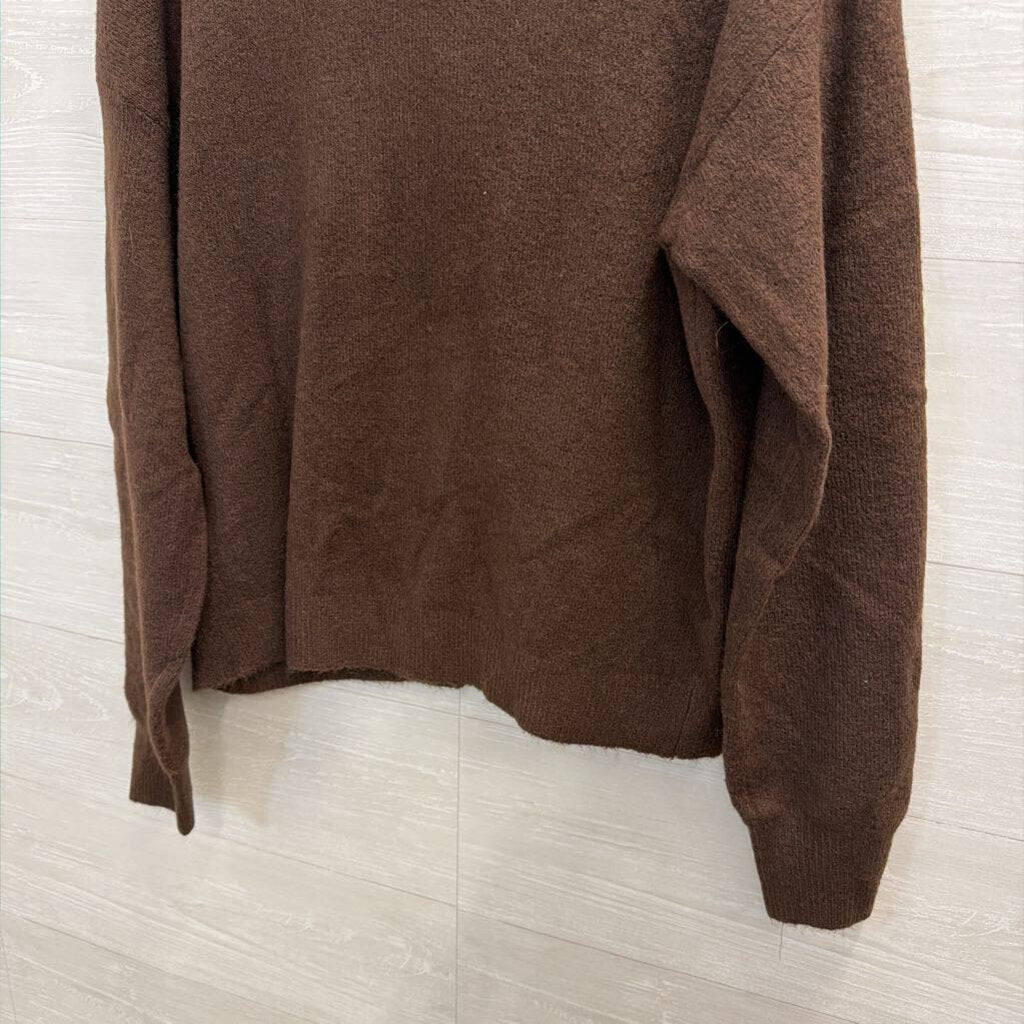Chocolate Brown Cardigan Sweater Small
