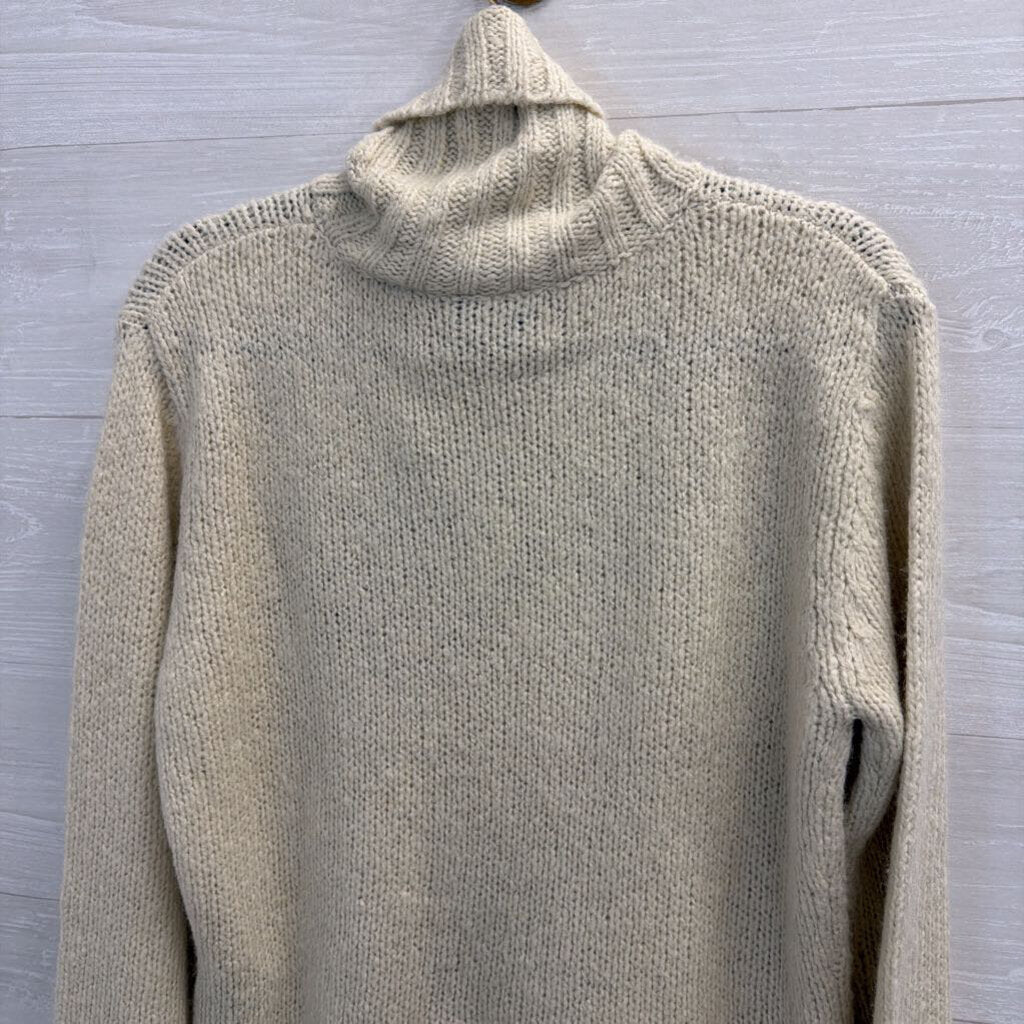 Harley Davidson Cream Turtleneck Sweater Large