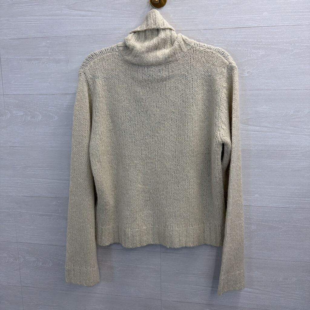 Harley Davidson Cream Turtleneck Sweater Large