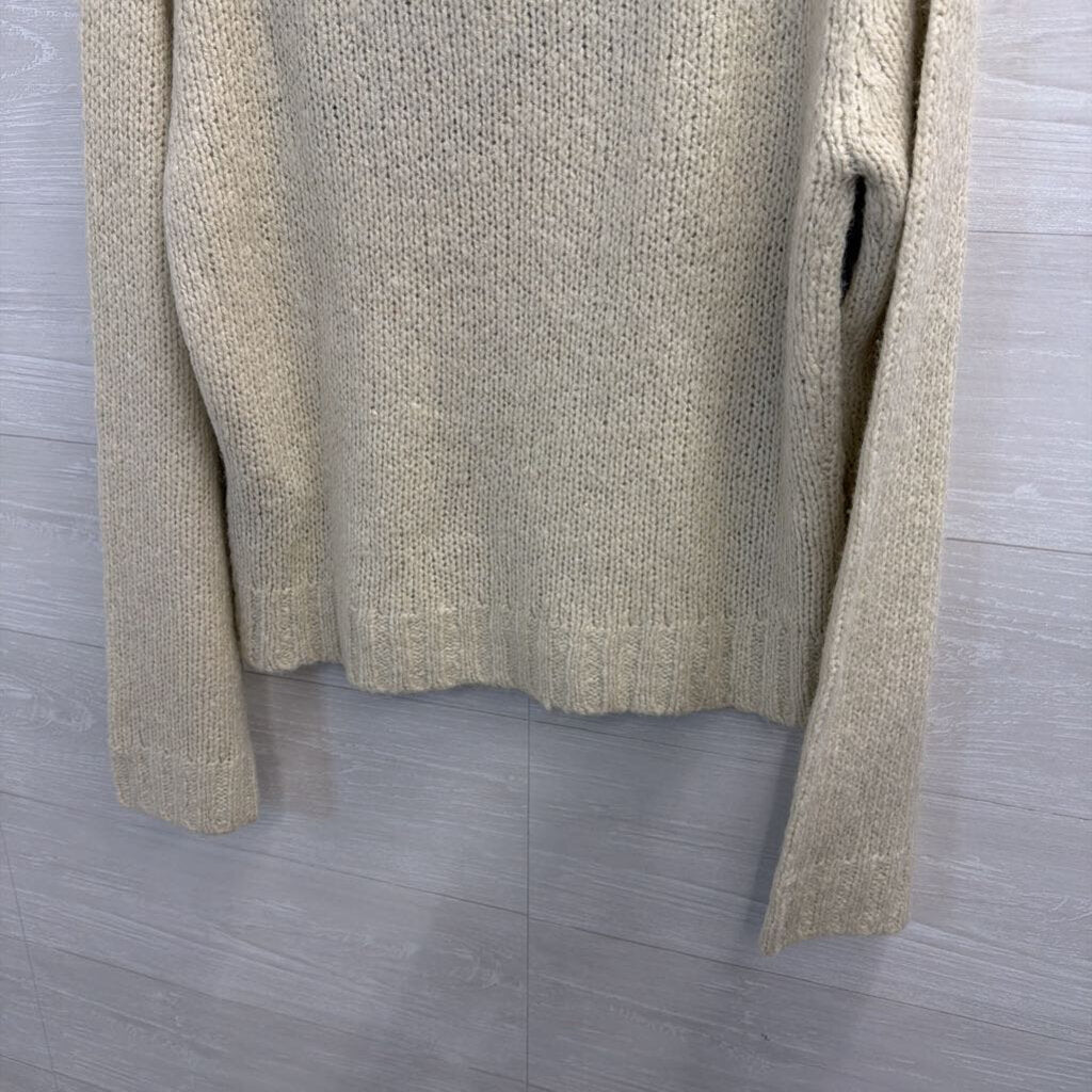 Harley Davidson Cream Turtleneck Sweater Large