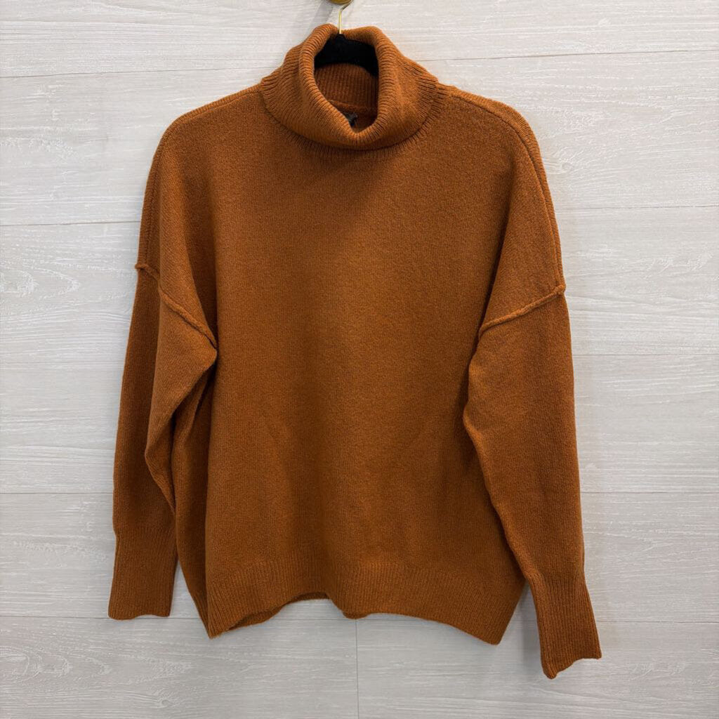Brown Turtleneck Sweater Small