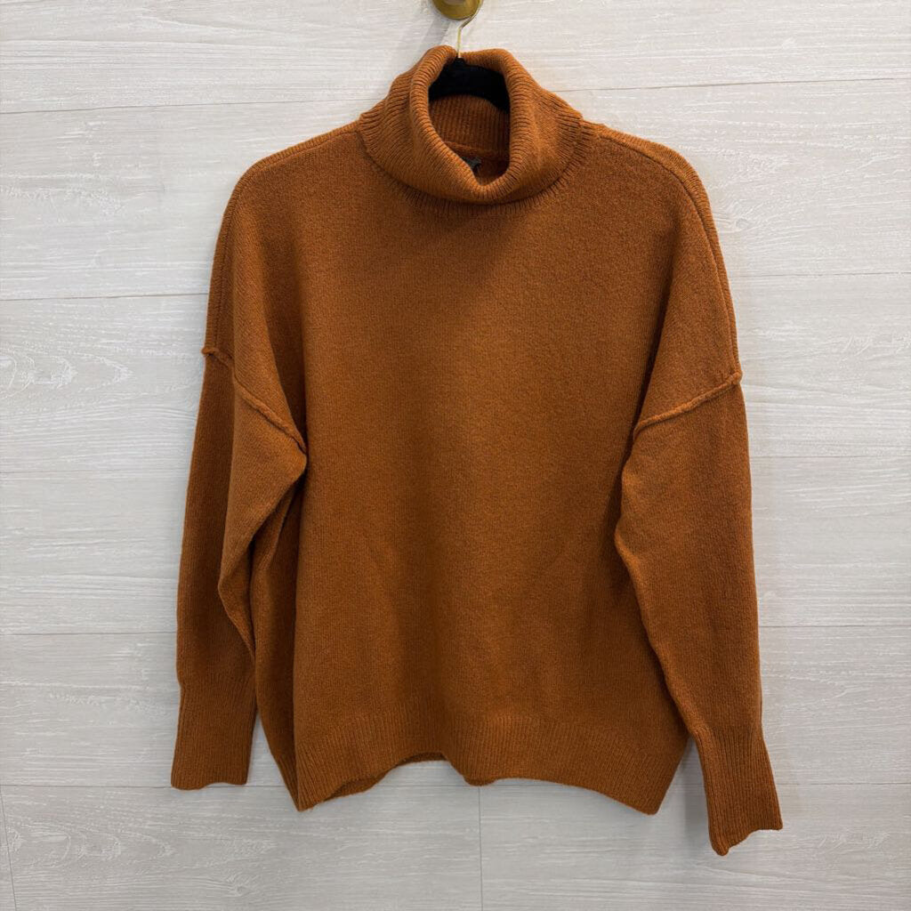 Brown Turtleneck Sweater Small