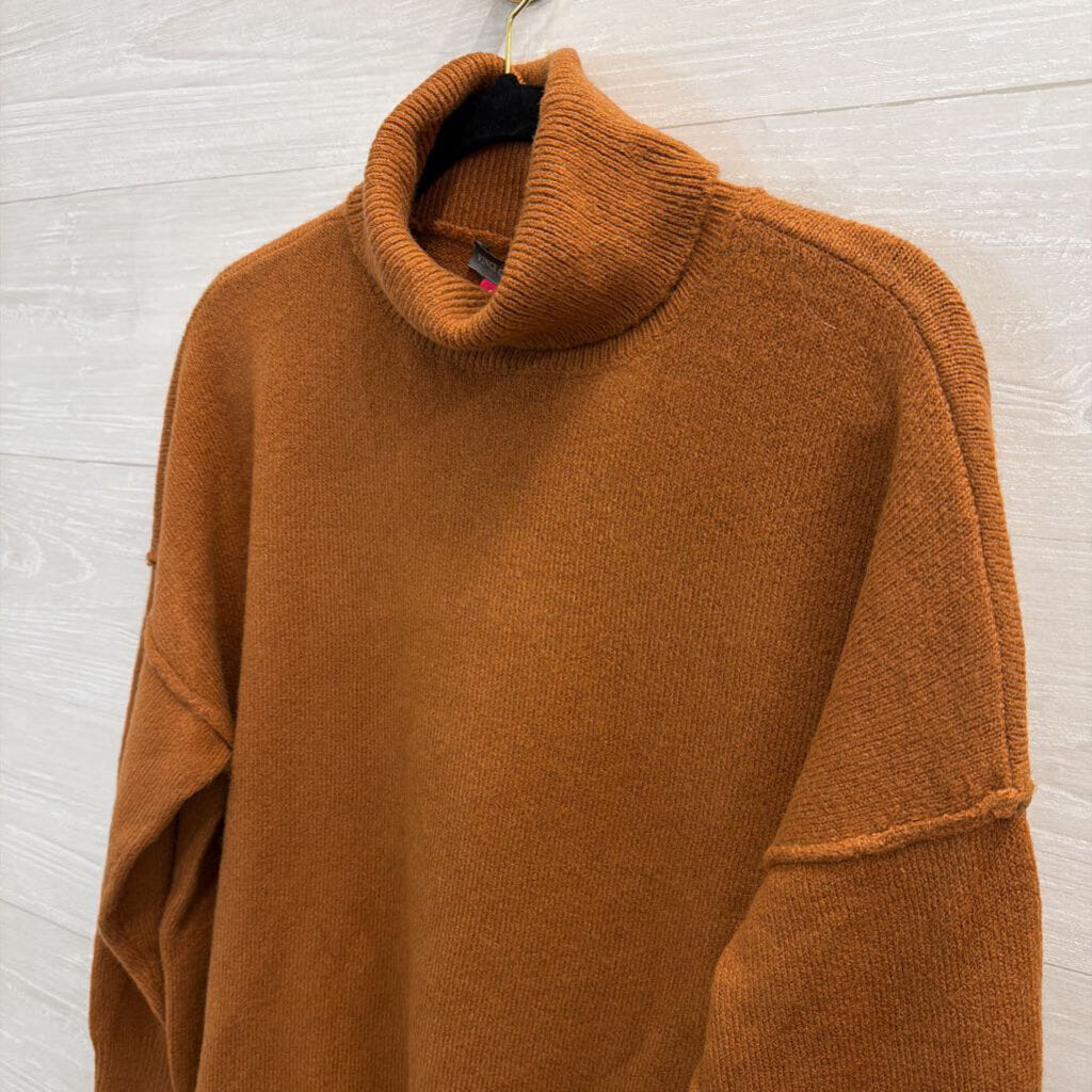 Brown Turtleneck Sweater Small