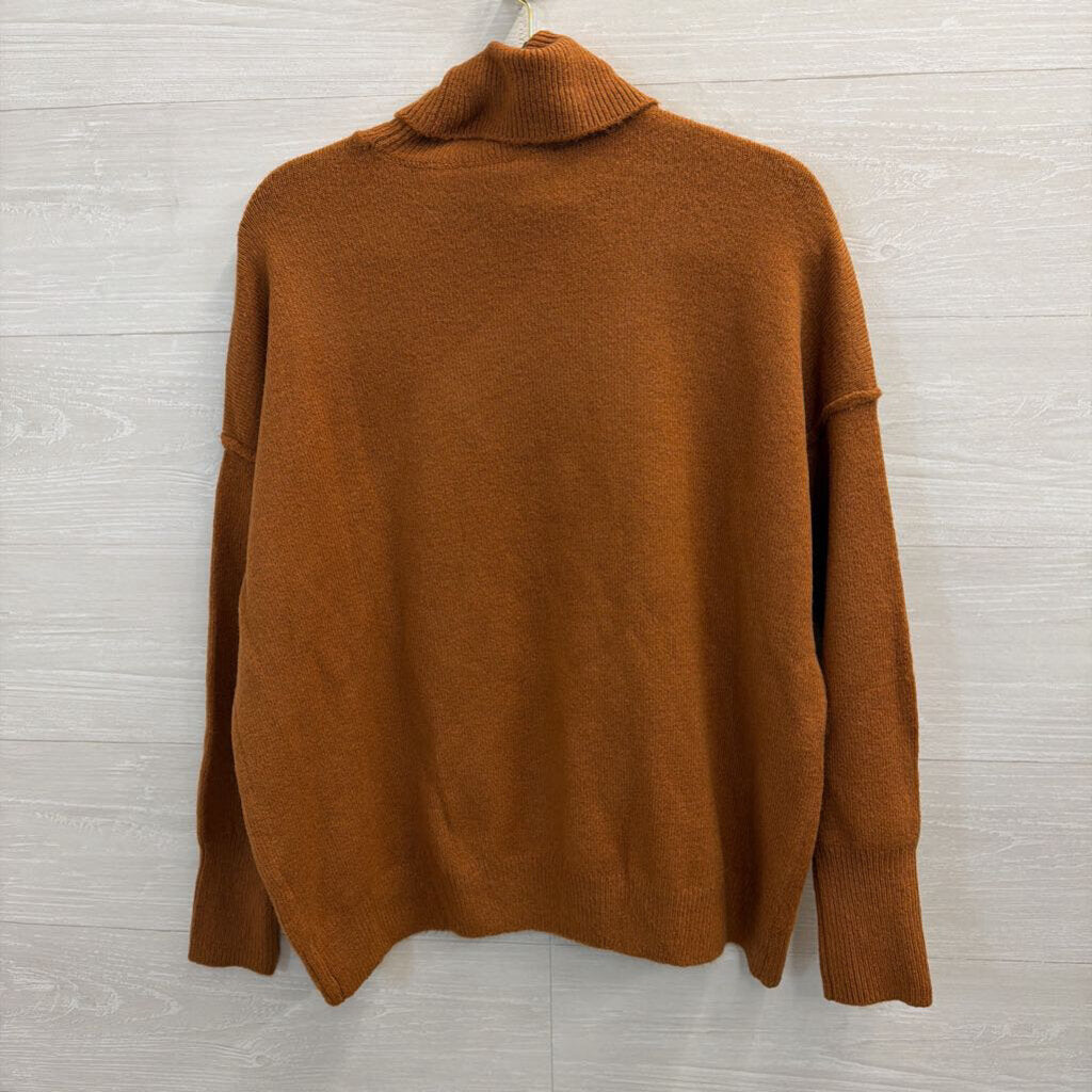 Brown Turtleneck Sweater Small