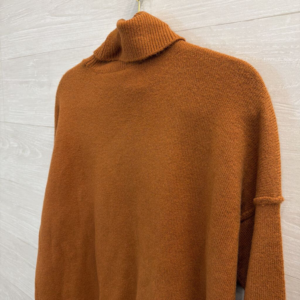 Brown Turtleneck Sweater Small